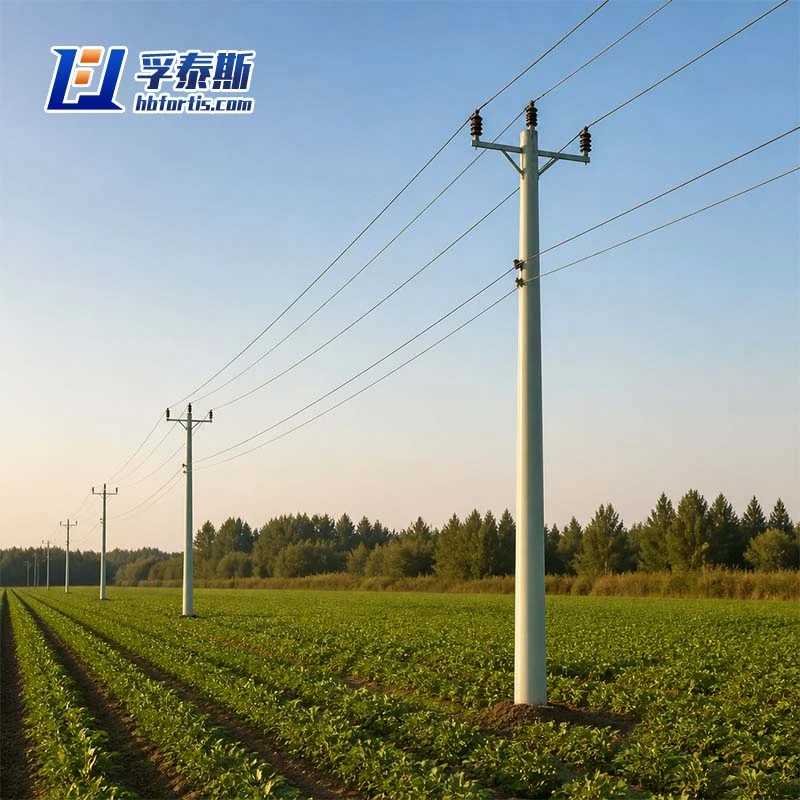 FRP Utility Pole Manufacturer for Power Distribution Factory-Direct Supply